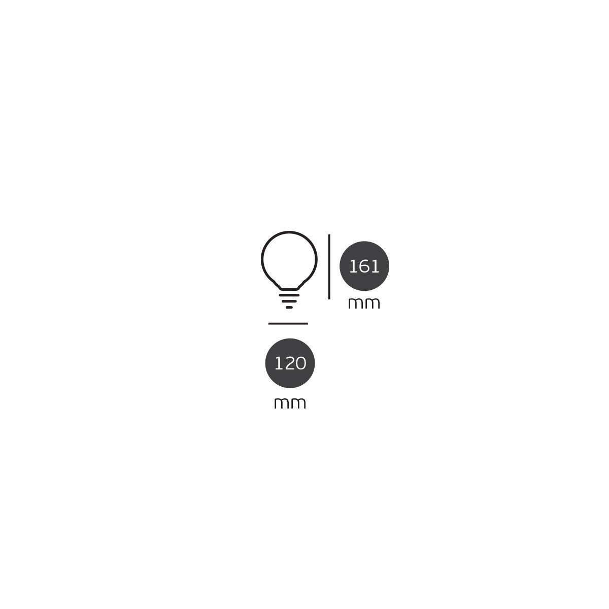 LED žiarovka VK Light Globo Plastic E27 ø95 15 W
