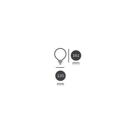 LED žiarovka VK Light Globo Plastic E27 ø95 15 W