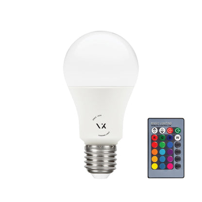 LED žiarovka VK Light Classic Plastic RGB E27 ø60 4W s možnosťou stmievania
