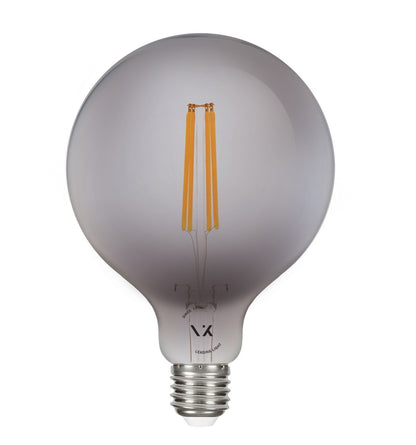LED žiarovka VK Light Globo Filament Dark Grey E27 ø125 2700K 7W Stmievateľná