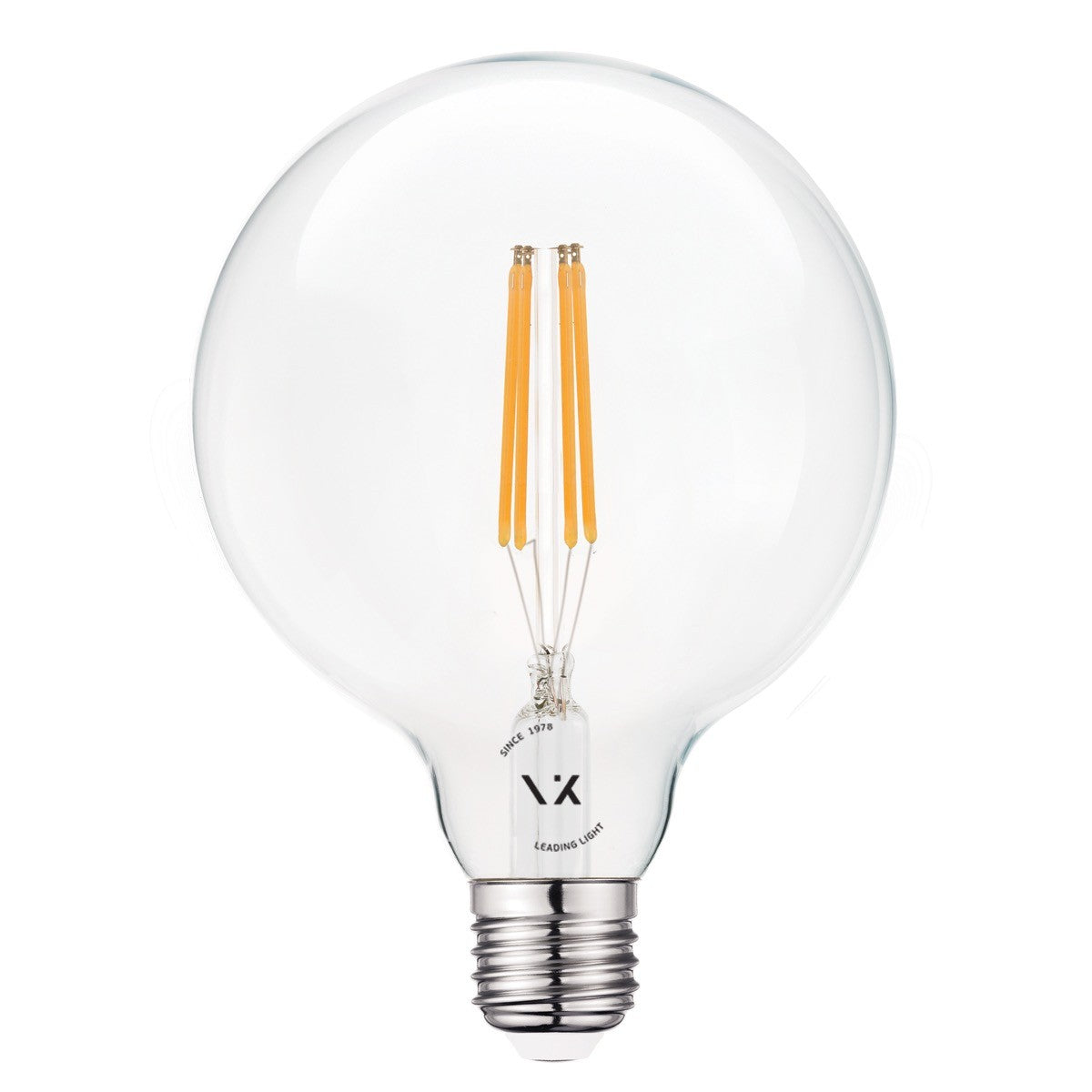 LED žiarovka VK Light Globo Filament Clear E27 ø125 2700K