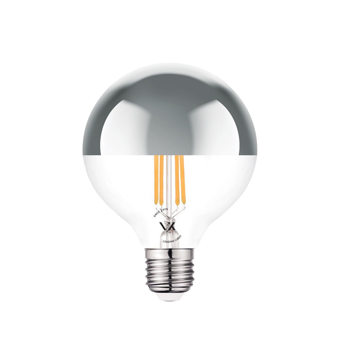 LED žiarovka VK Light Globo Filament Silver E27