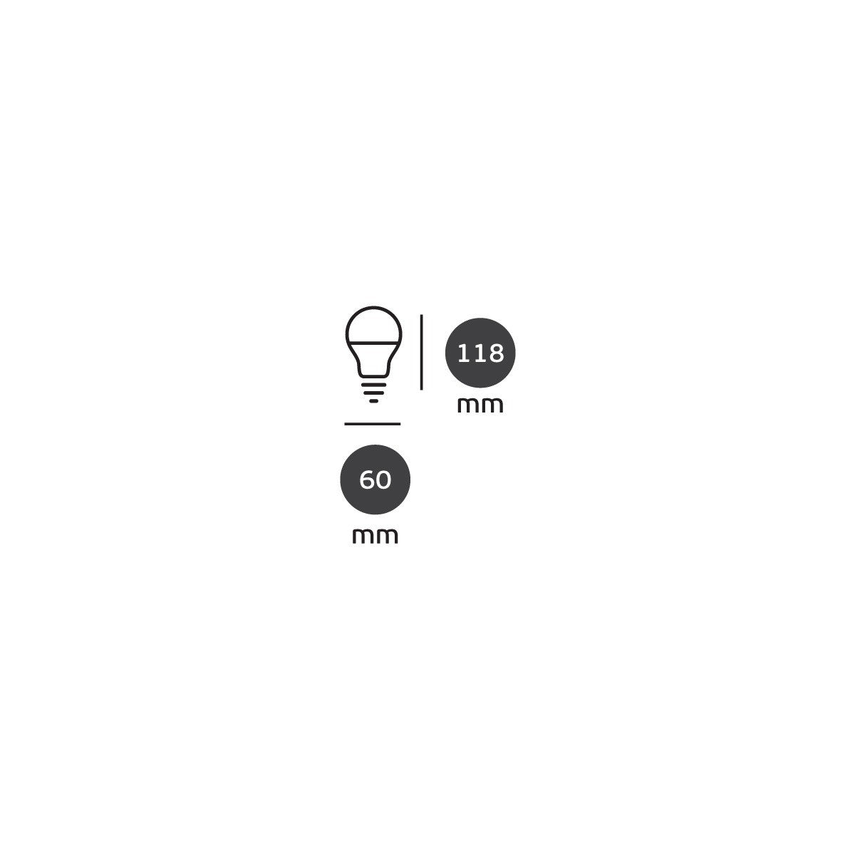 LED žiarovka VK Light Classic Plastic E27 1450 lm ø60 15 W