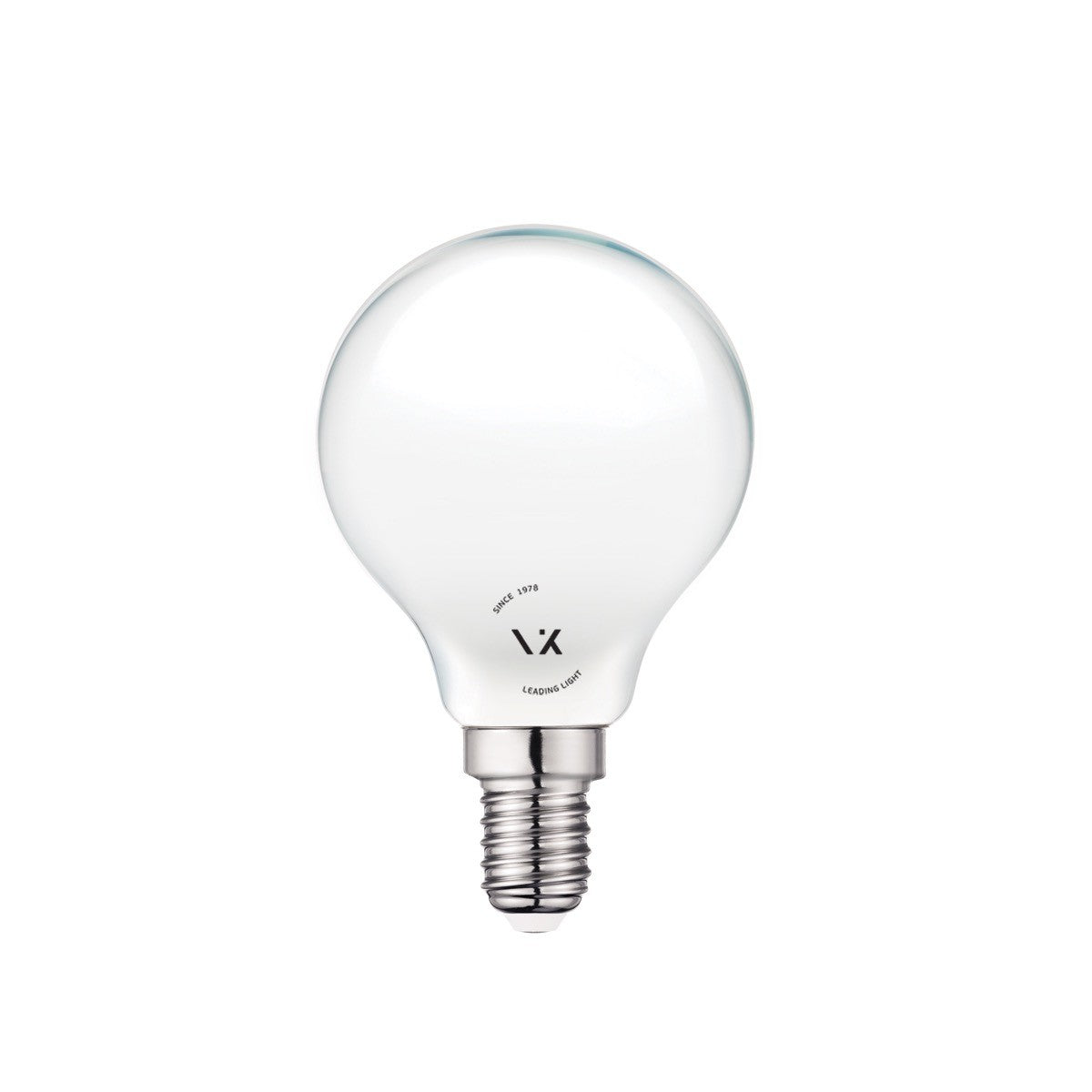LED žiarovka VK Light Mini Globe Filament Milky E14