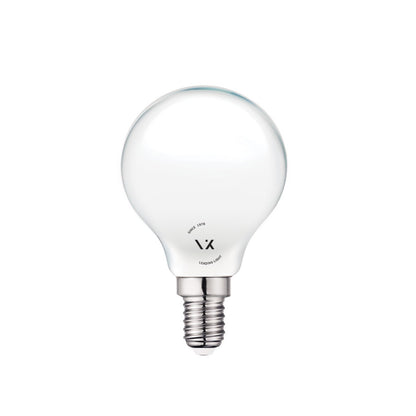 LED žiarovka VK Light Mini Globe Filament Milky E14
