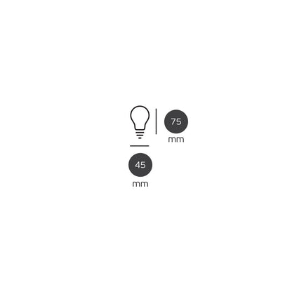 LED žiarovka VK Light Mini Globe Filament Silver E14 2700K 4,5 W, stmievateľná