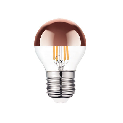 LED žiarovka VK Light Mini Globe Filament Pink Copper E27 2700K 4,5 W, stmievateľná