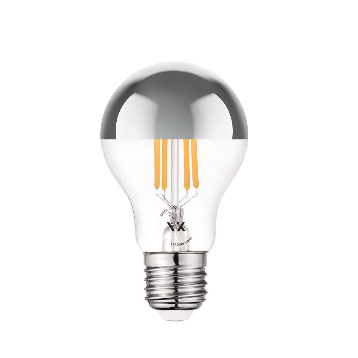 LED žiarovka VK Light Classic Filament Silver E27 2700K 7W s možnosťou stmievania