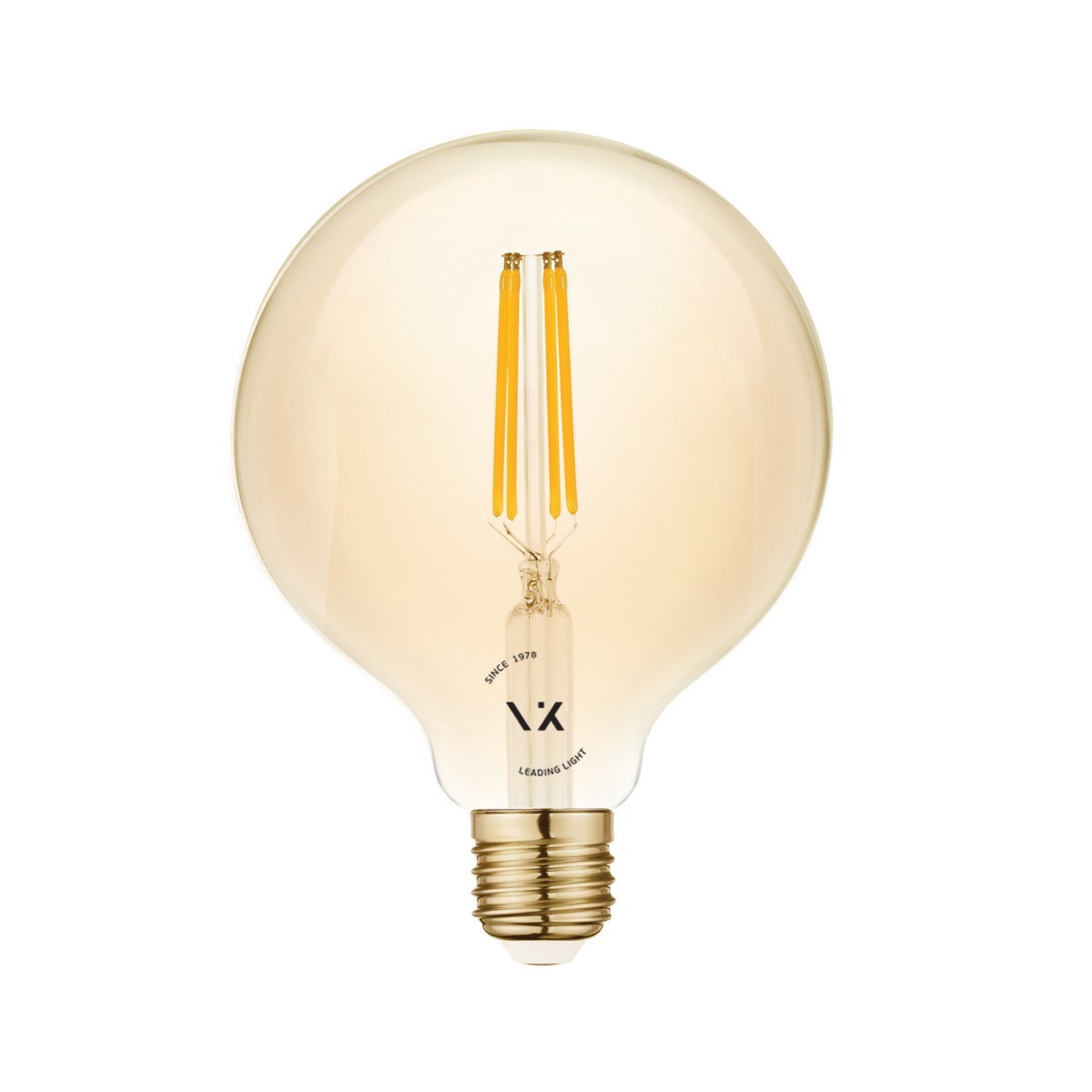 LED žiarovka VK Light Globo Filament Amber E27 2200K 7W s možnosťou stmievania