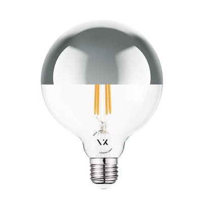LED žiarovka VK Light Globo Filament Silver E27 2700K 7W s možnosťou stmievania