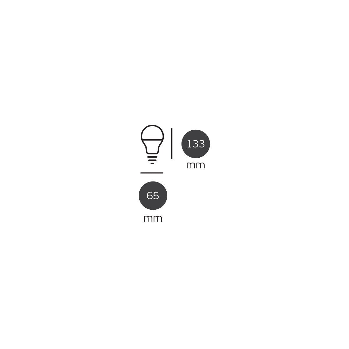 LED žiarovka VK Light Classic Plastic E27 ø70 20 W