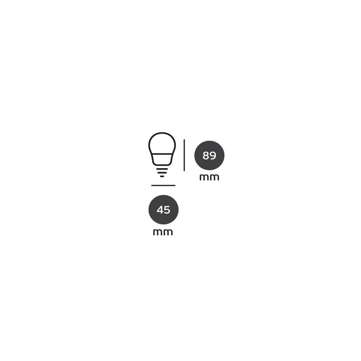 LED žiarovka VK Light Mini Globe Plastic E14 ø45 9 W