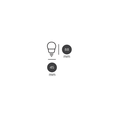 LED žiarovka VK Light Mini Globe Plastic E27 810 lm ø45 9 W, stmievateľná