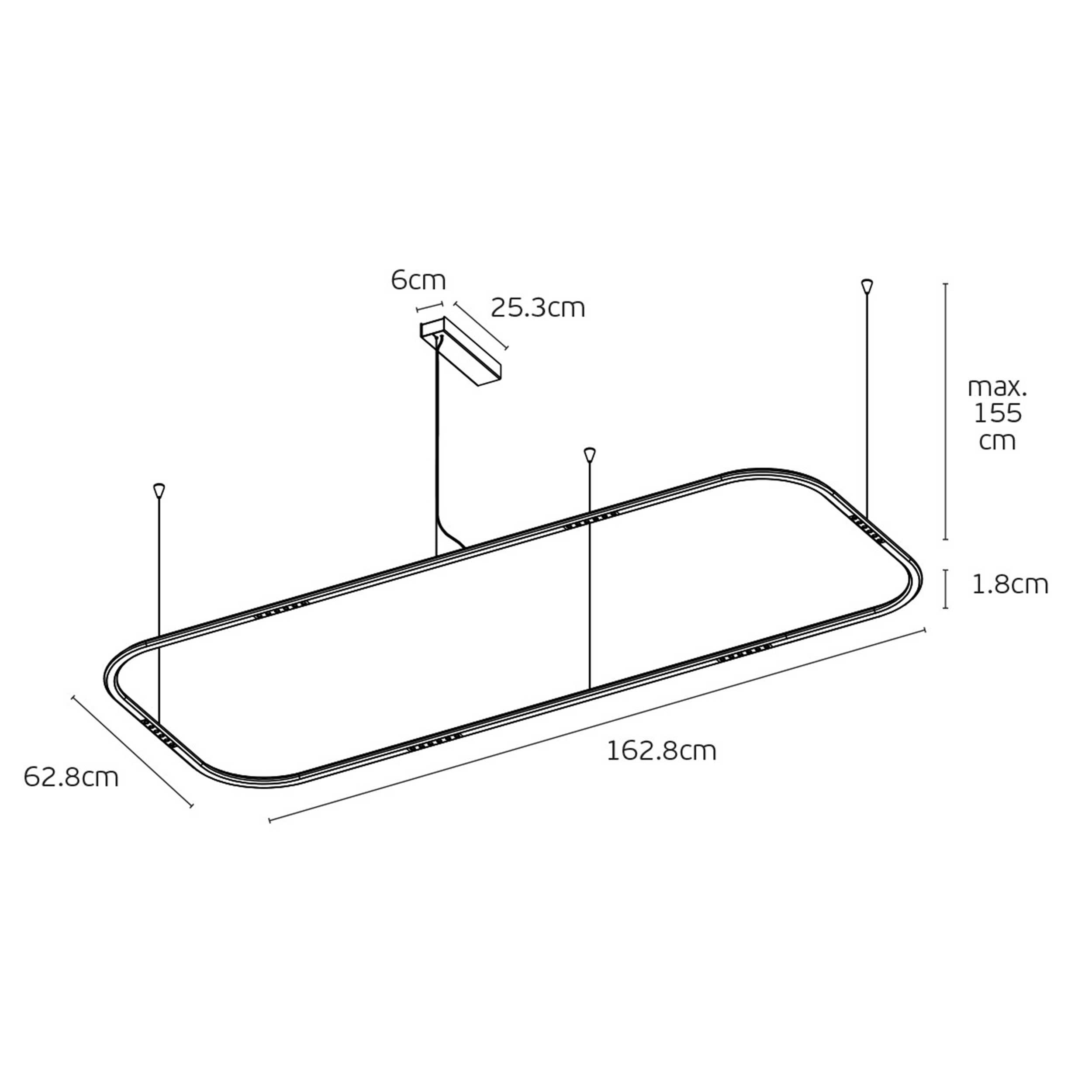 VK Light Core LED závesné svietidlo