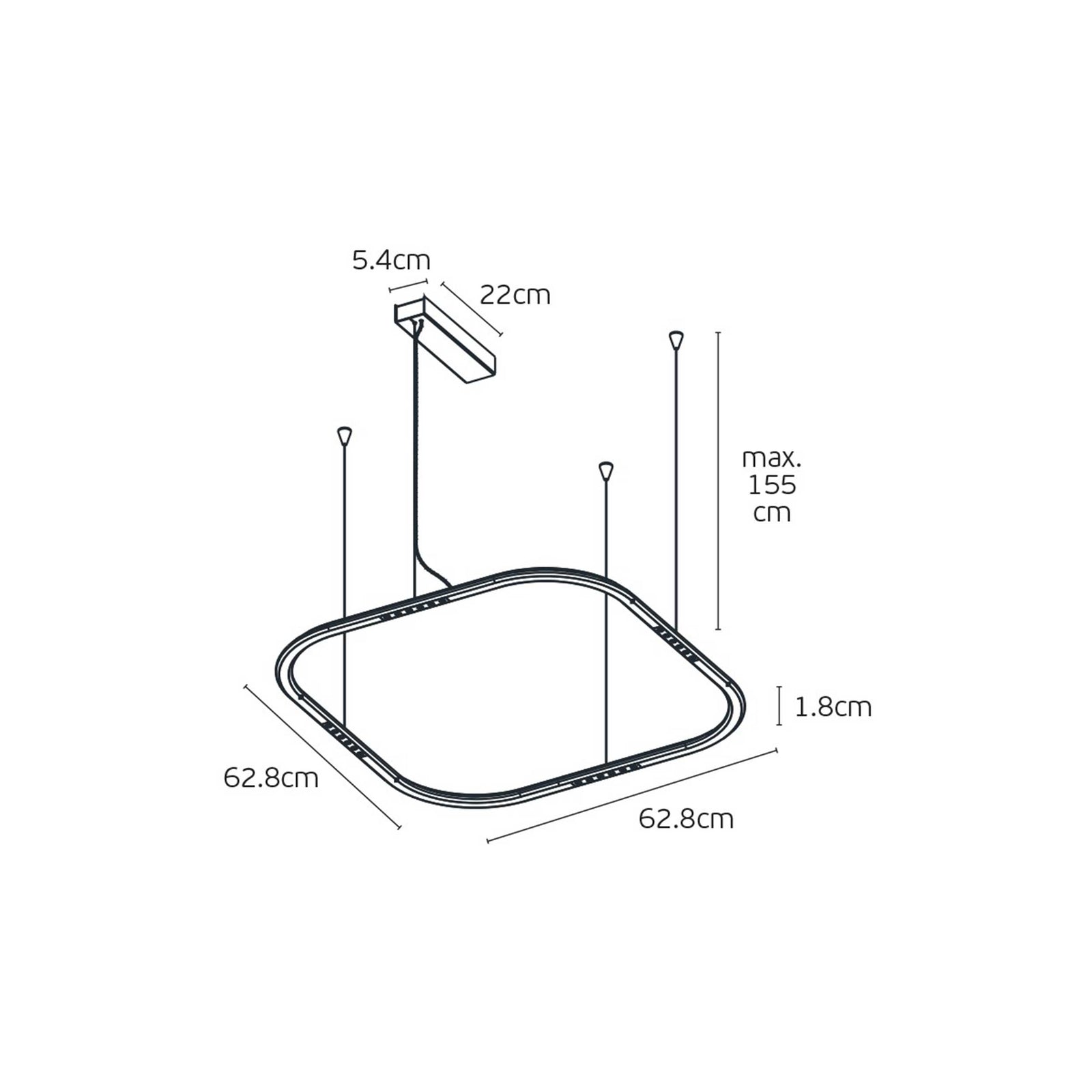 VK Light Core LED závesné svietidlo