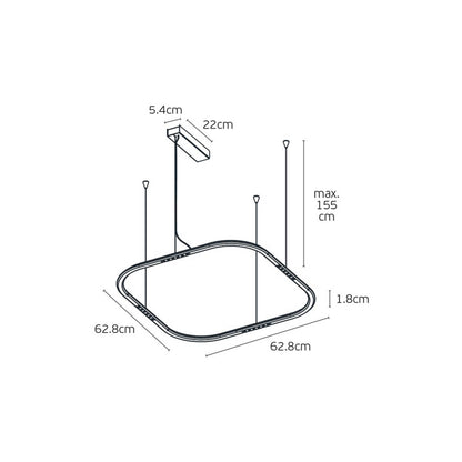VK Light Core LED závesné svietidlo