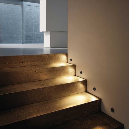 VK Light Fune LED schodiskové zapustené svietidlo okrúhle IP67