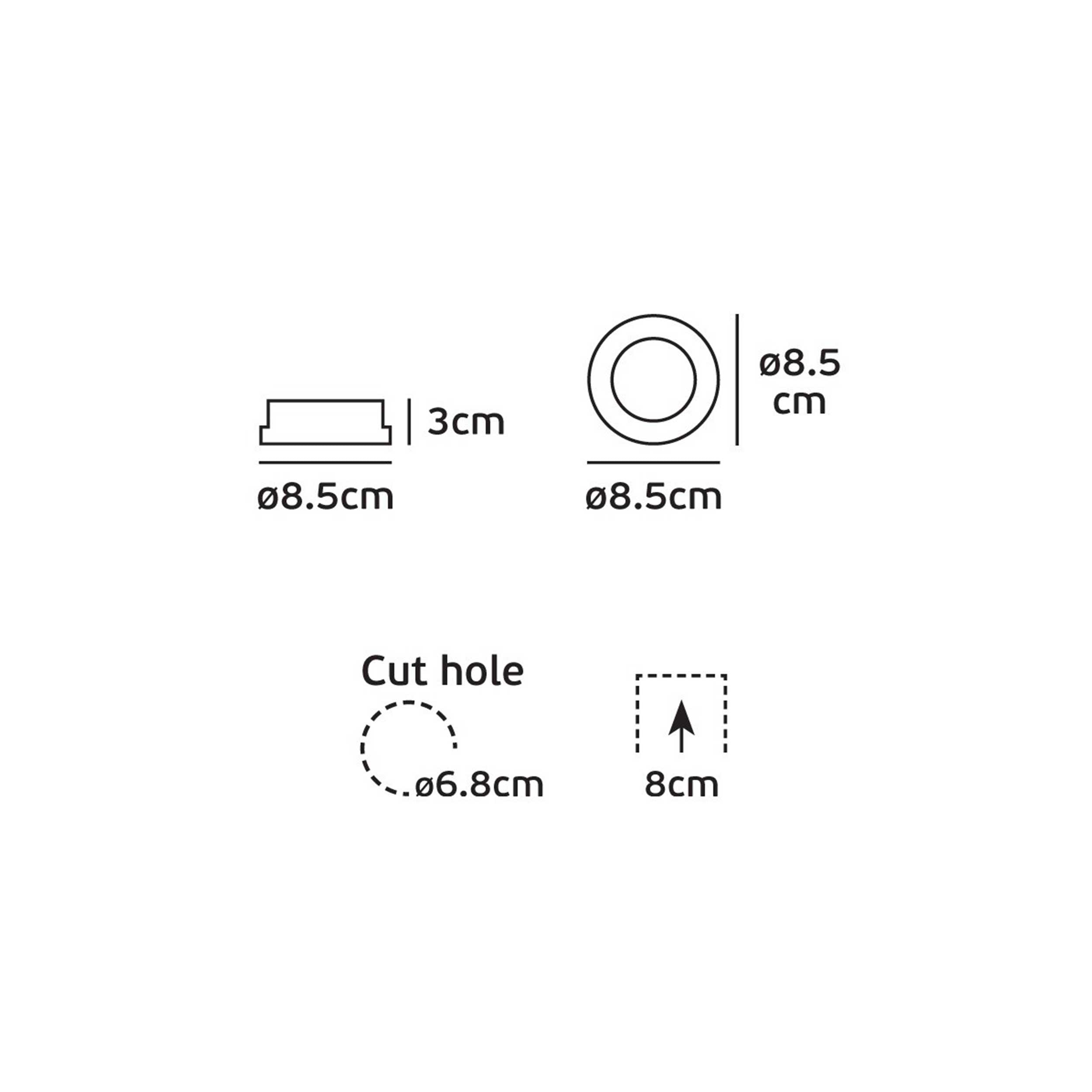 VK Light Ivy GU10 PAR16 zapustené stropné svietidlo
