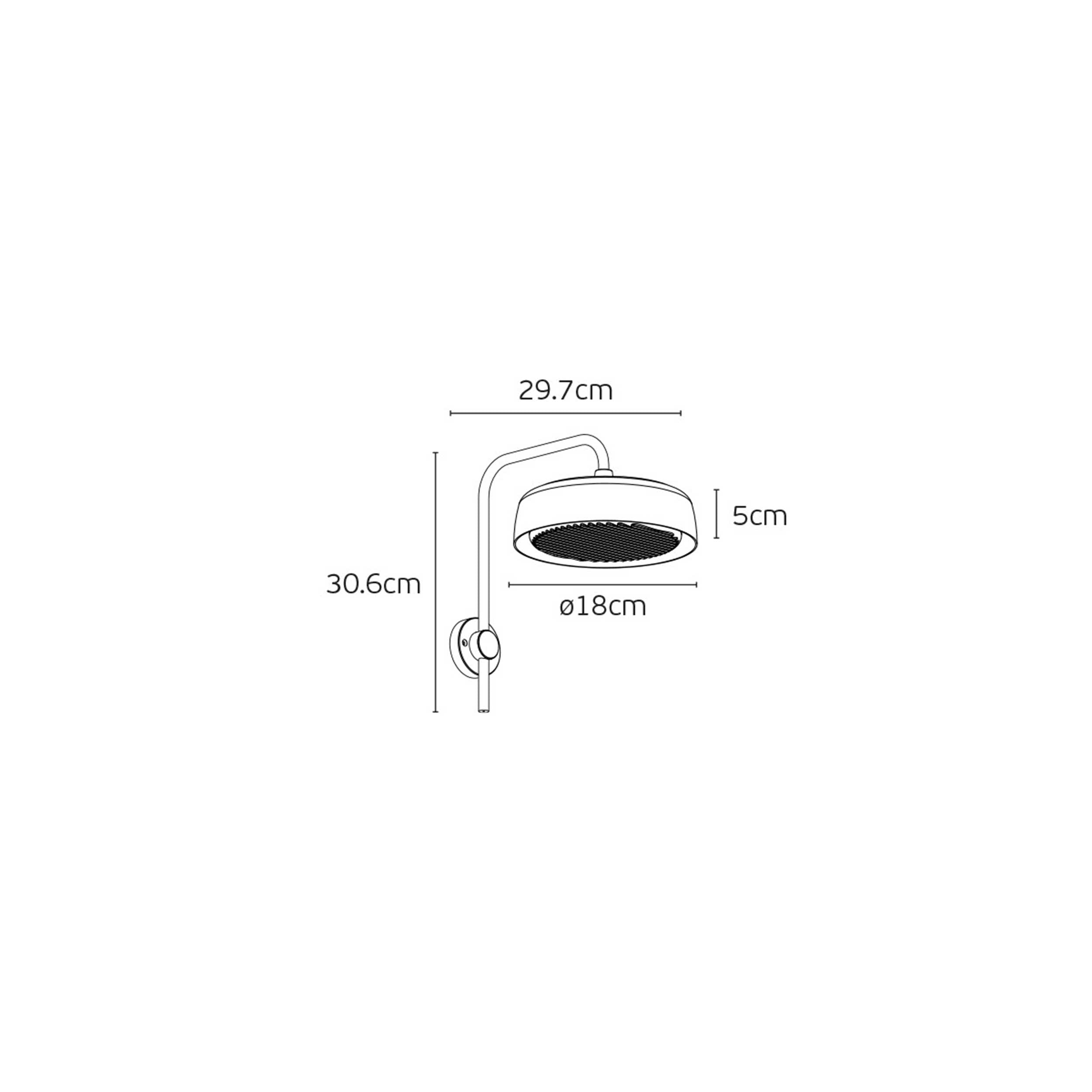 VK Light Jade LED nástenné svietidlo IP65