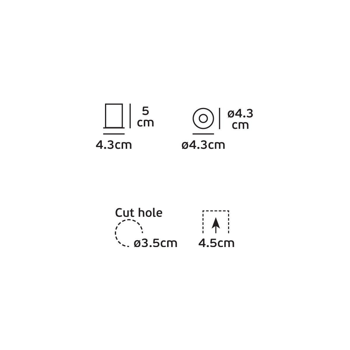 VK Light Bloc Zoom LED nastaviteľné zapustené svietidlo 15°–24°