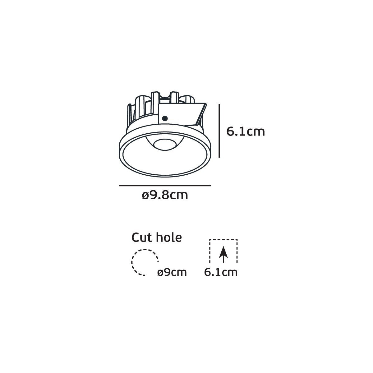 VK Light Poc LED zapustiteľné svietidlo IP44