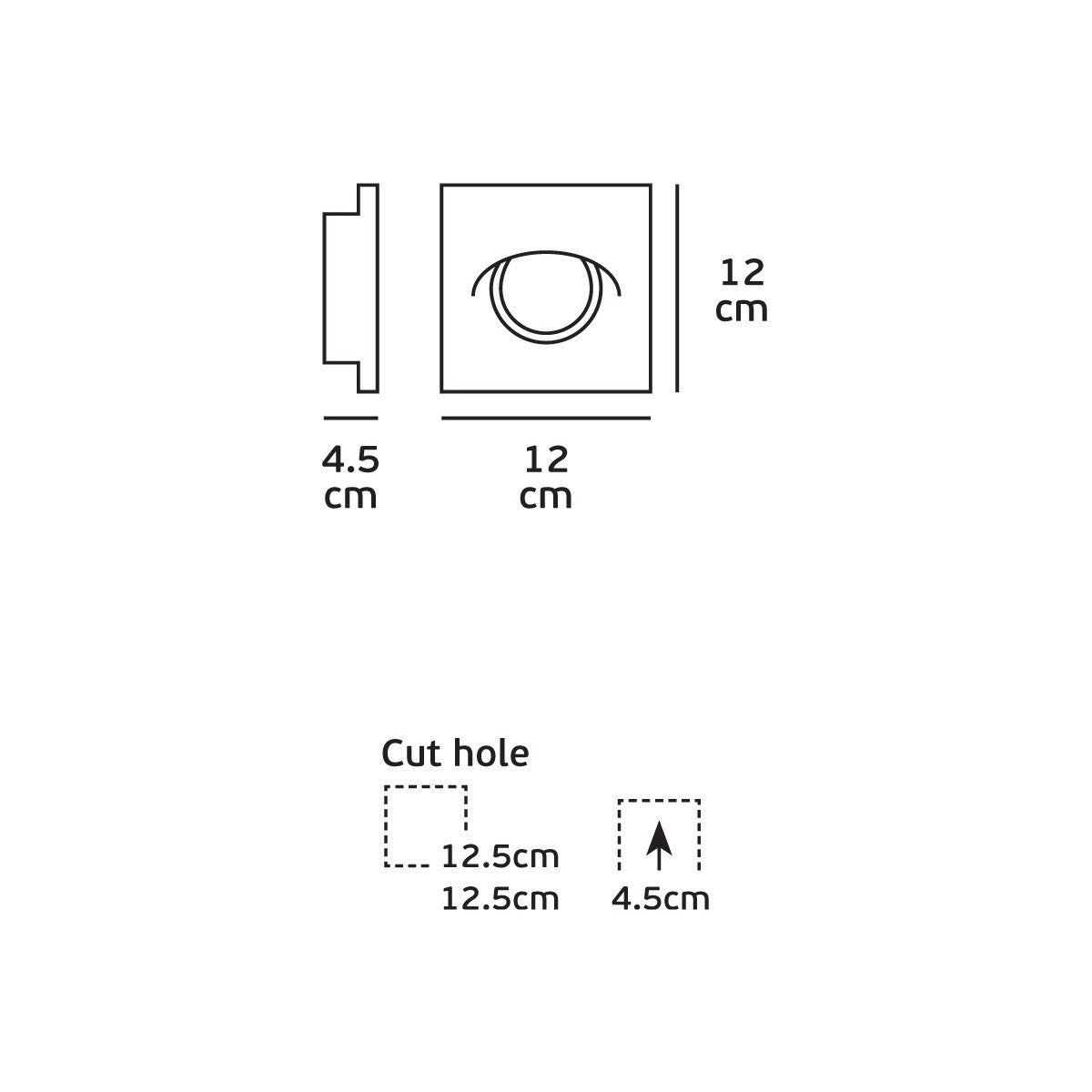 VK Light Downlight sadrové GU10 zapustené svietidlo okrúhle