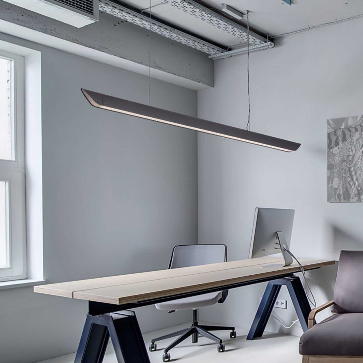 VK Light Mute Slim LED závesné akustické svietidlo
