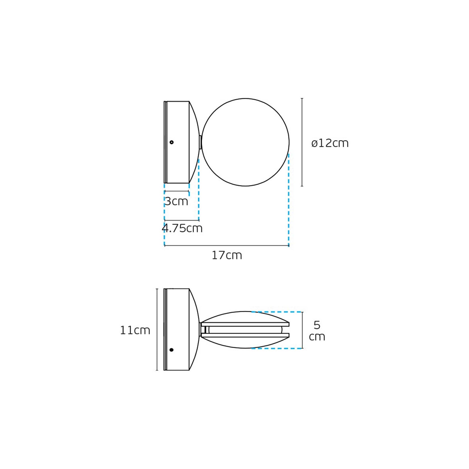 VK Light Pint LED nástenné svietidlo IP54