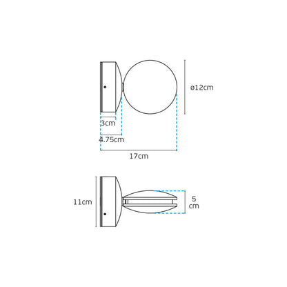 VK Light Pint LED nástenné svietidlo IP54