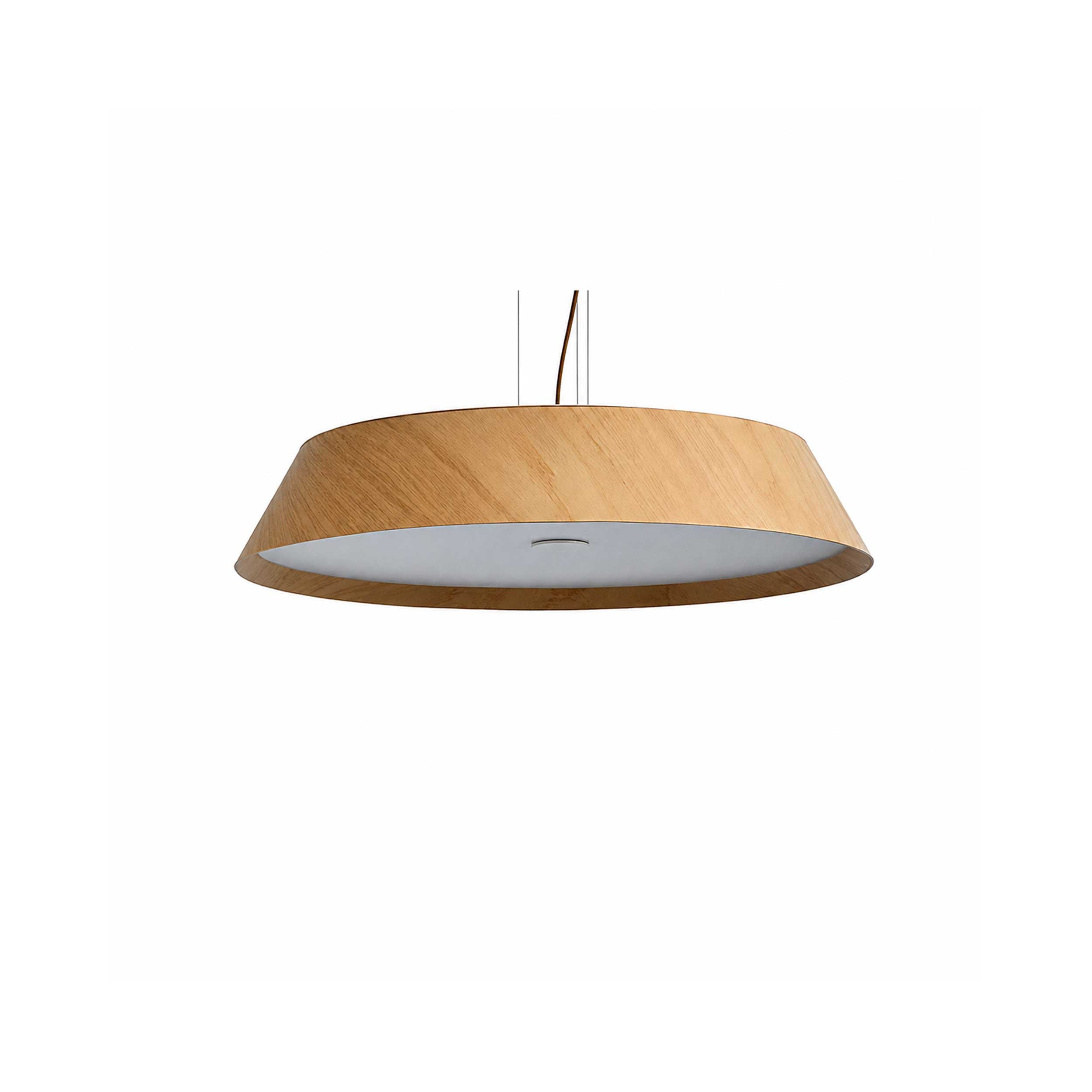 VK Light Woody LED závesné okrúhle drevené svietidlo