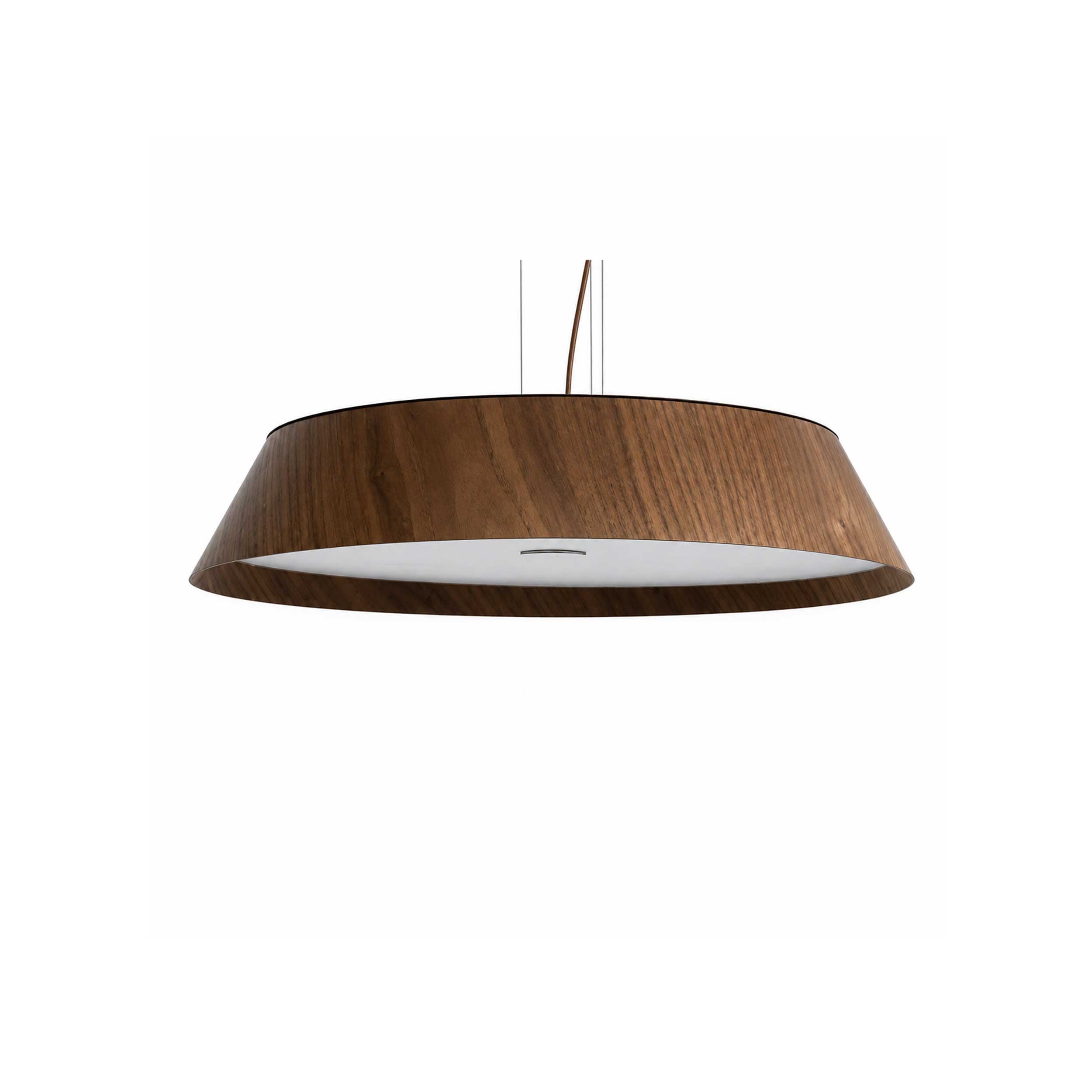 VK Light Woody LED závesné okrúhle drevené svietidlo