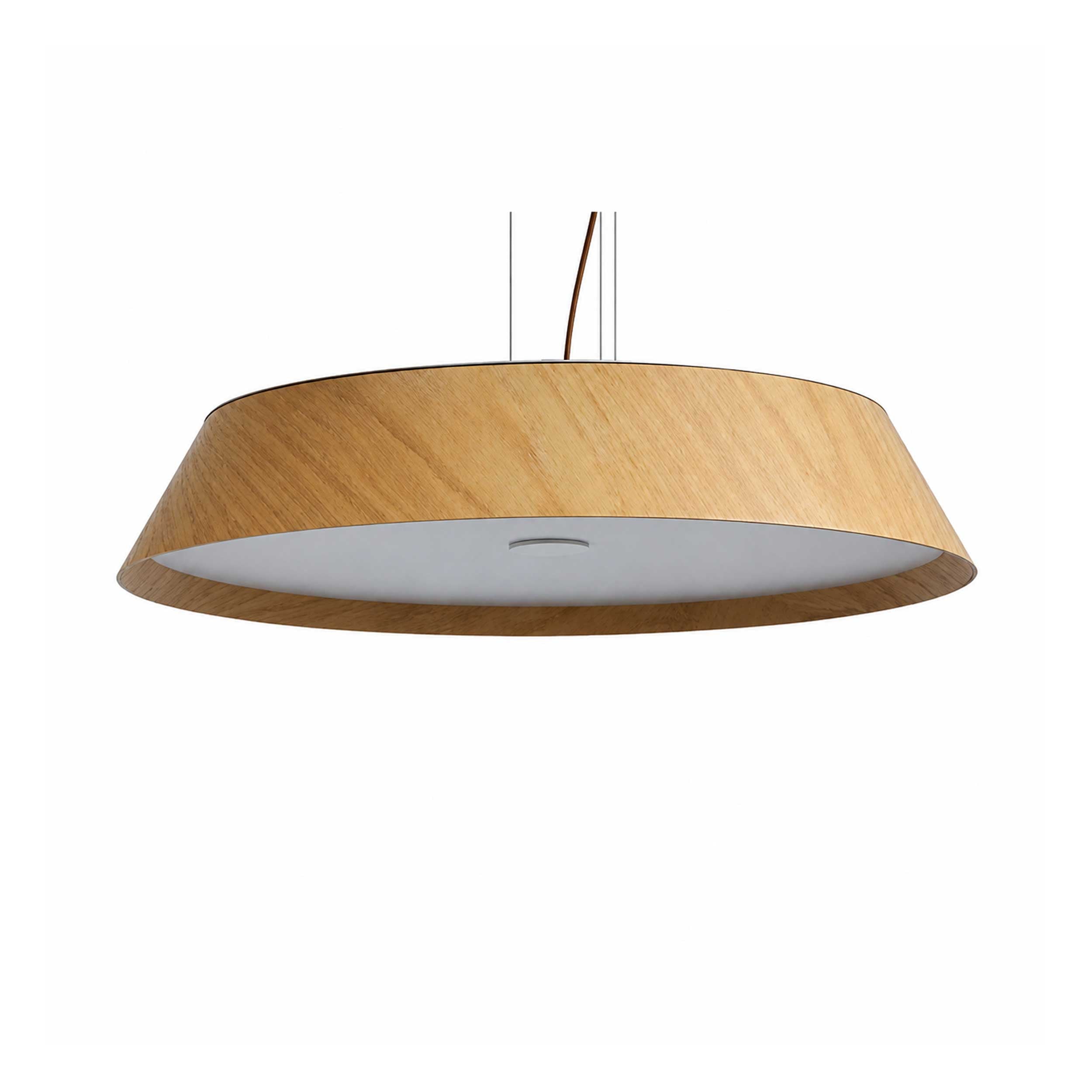 VK Light Woody LED závesné okrúhle drevené svietidlo