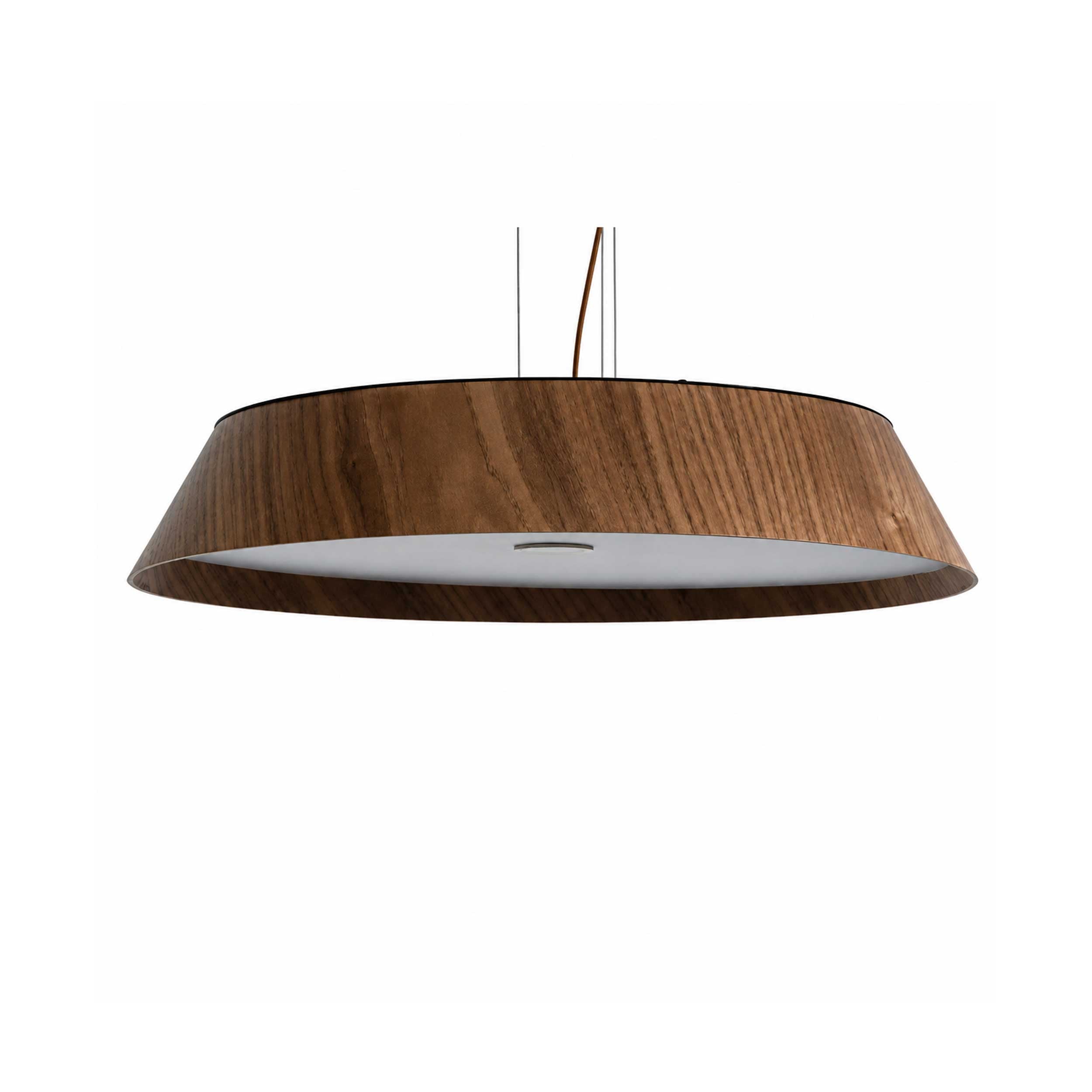 VK Light Woody LED závesné okrúhle drevené svietidlo
