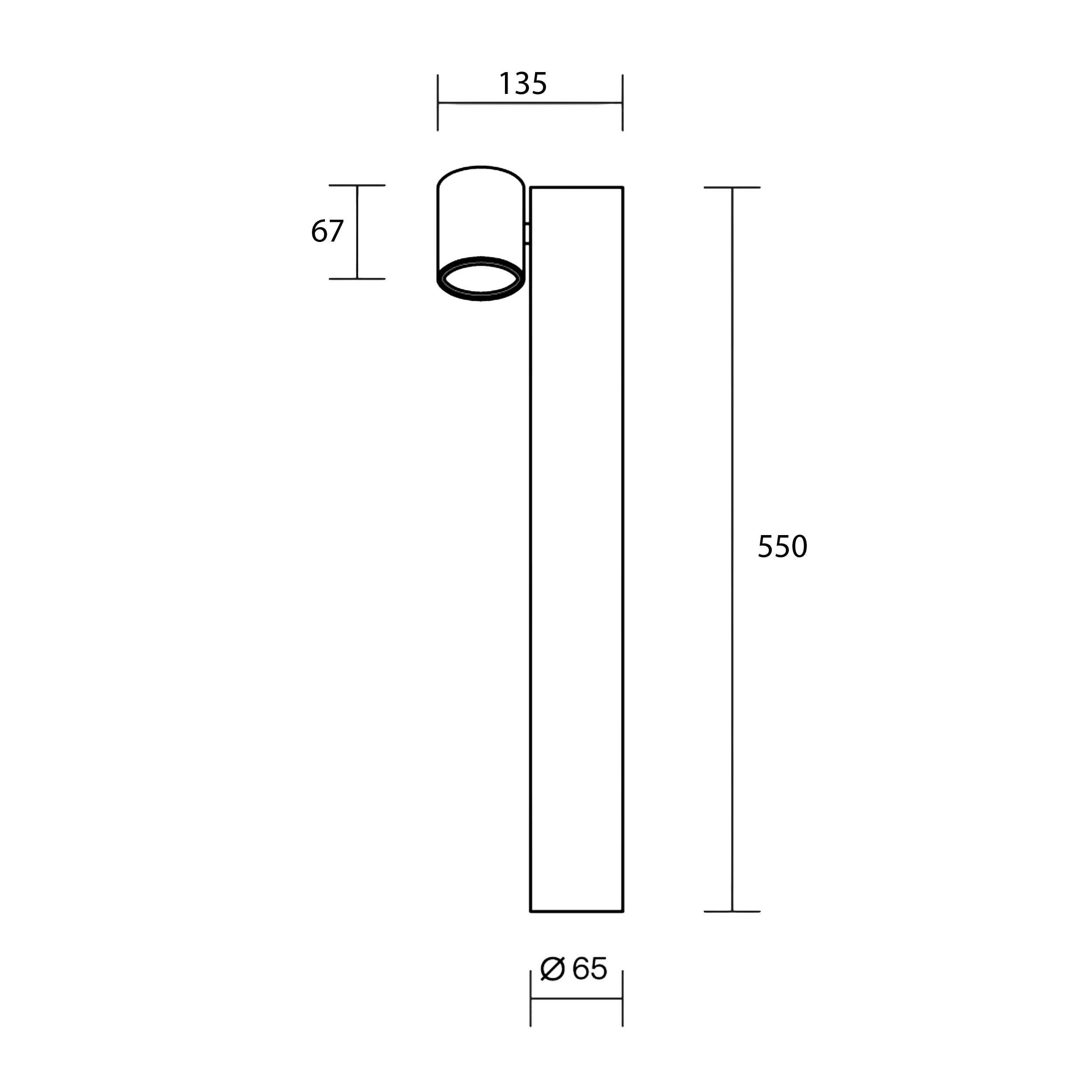Maytoni Wall Street GU10 stĺpové svietidlo