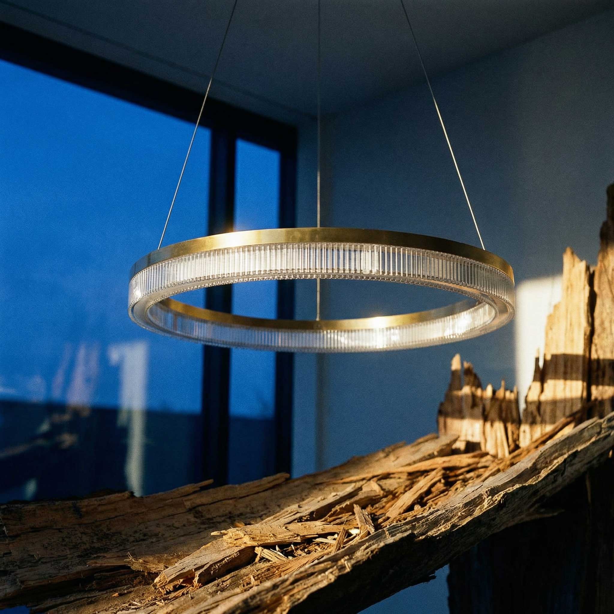 Okrúhle závesné svietidlo Ideal lux Crown LED