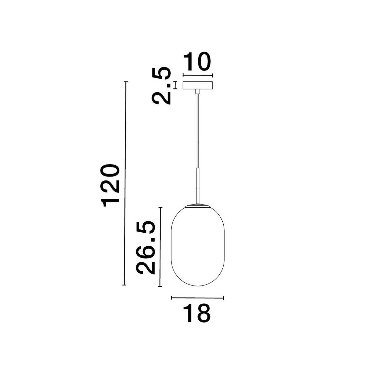 Nova Luce Chrysi G9 skleněné závěsné svítidlo zlaté