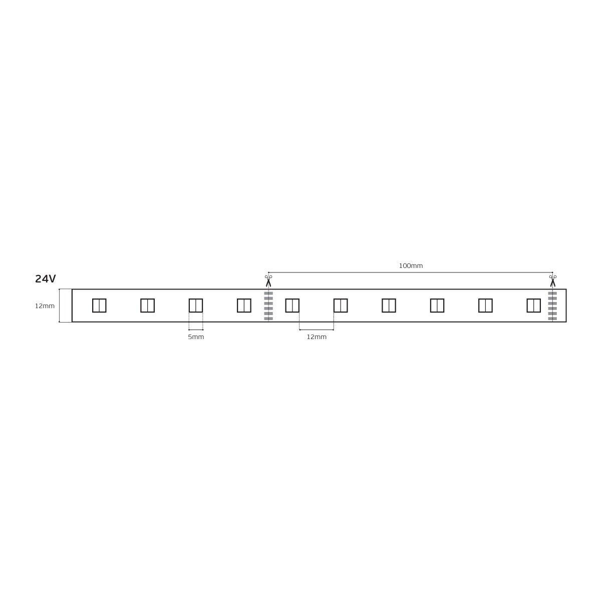 LED pásik RGB+CCT 24 V 18 W/m CRI90 IP20 2400 K–6000 K (5 m)