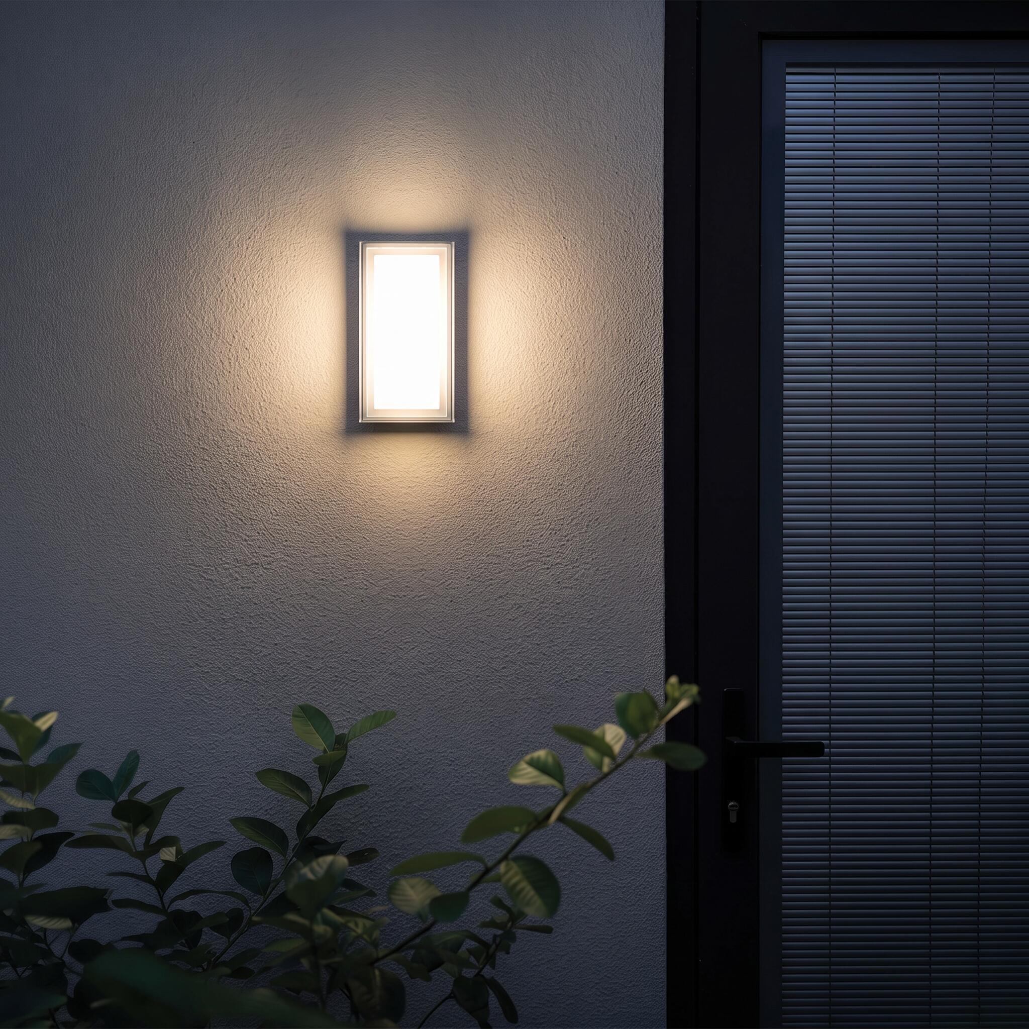 VK Light Neon LED nástenné svietidlo IP65 obdĺžnikové