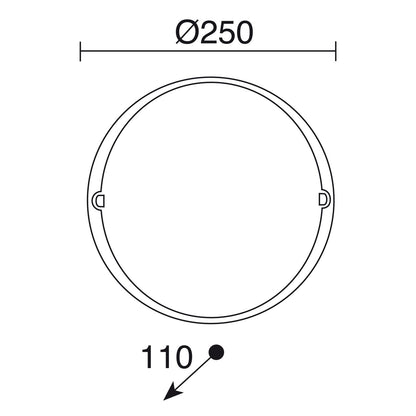 Cristher Alba E27 přisazené svítidlo černé