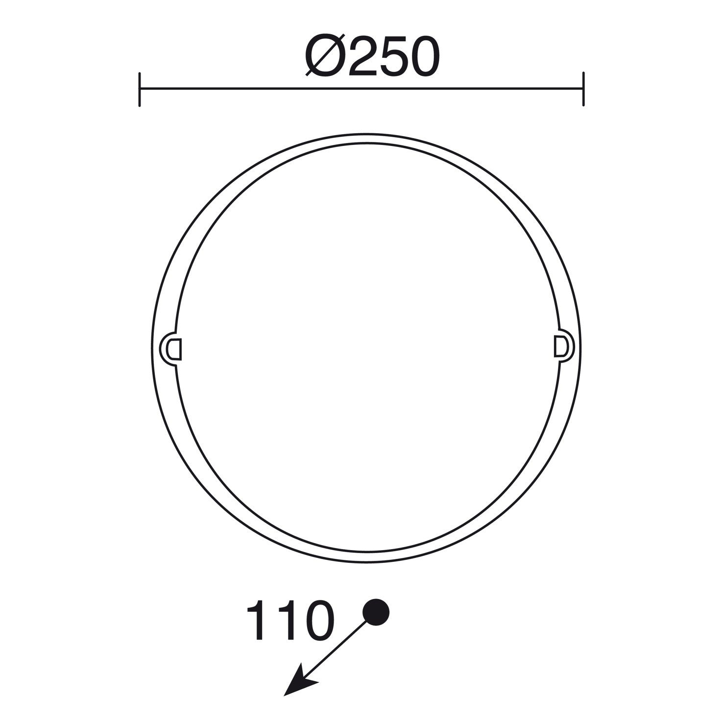 Cristher Alba E27 přisazené svítidlo bílé