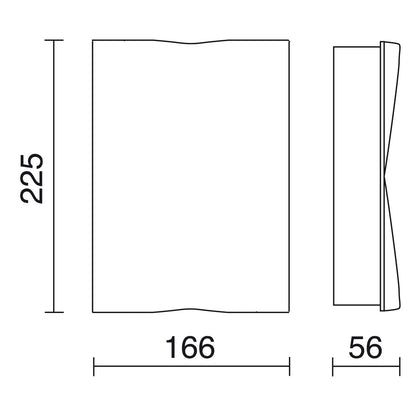 Cristher Aldiola up/down LED přisazené svítidlo bílé