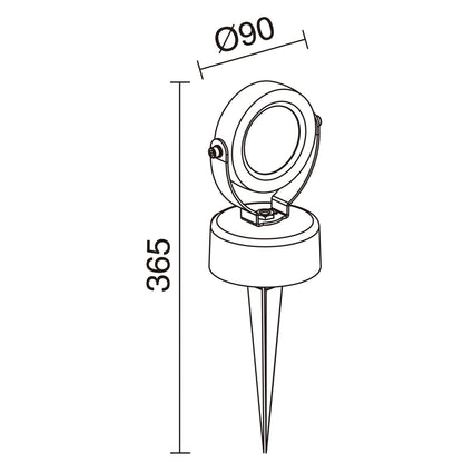 Dopo Catania LED bodové svítidlo
