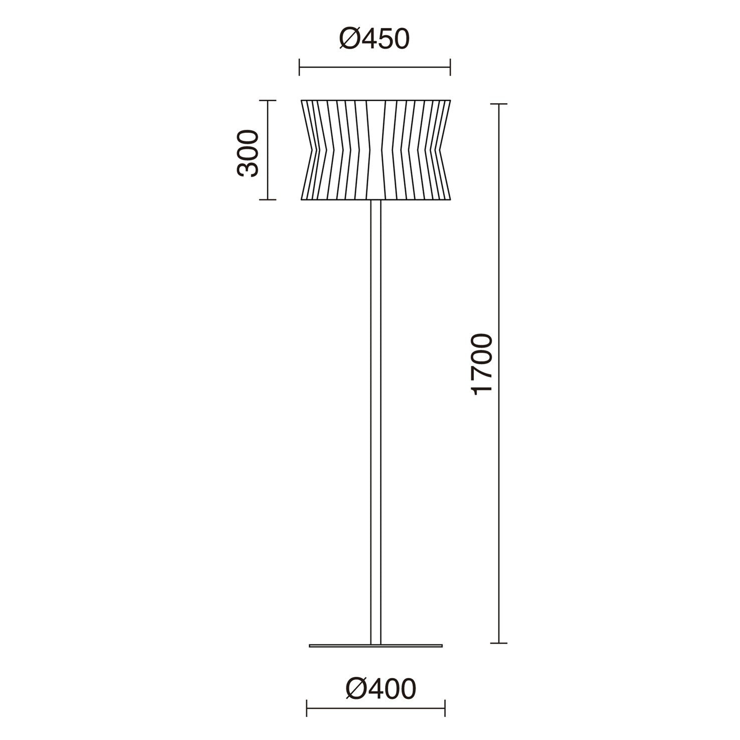 Exo Cora F E27 stojací svítidlo bílé