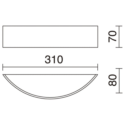 Exo Deneb LED nástěnné svítidlo bílé