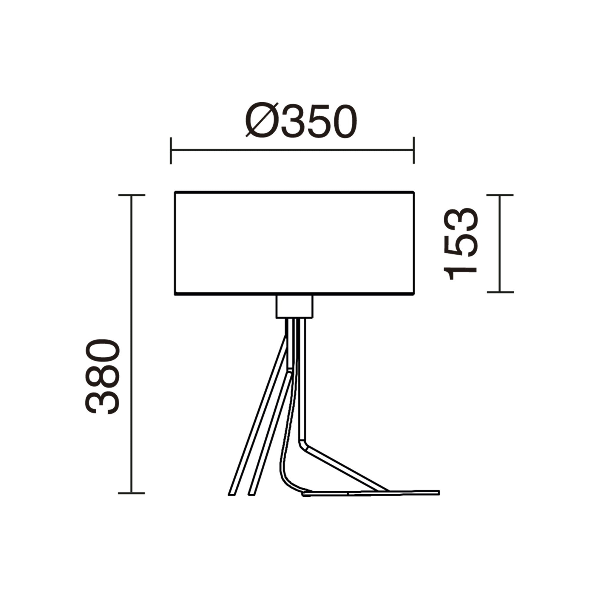 Exo Diagonal E27 stolní svítidlo měděné