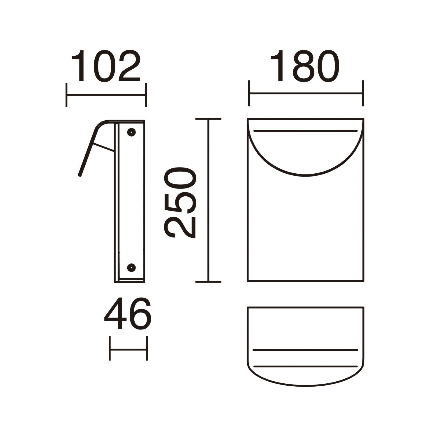 Cristher Dion LED sloupkové svítidlo Nero
