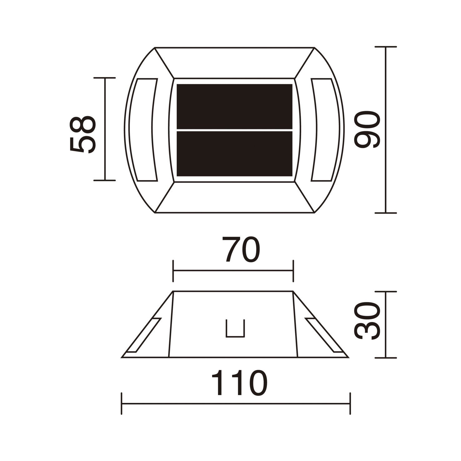 Cristher Inti LED přisazené svítidlo solární