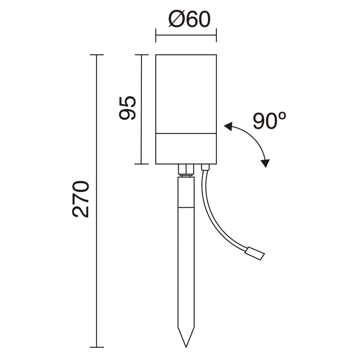 Dopo Kobe GU10 bodové svítidlo
