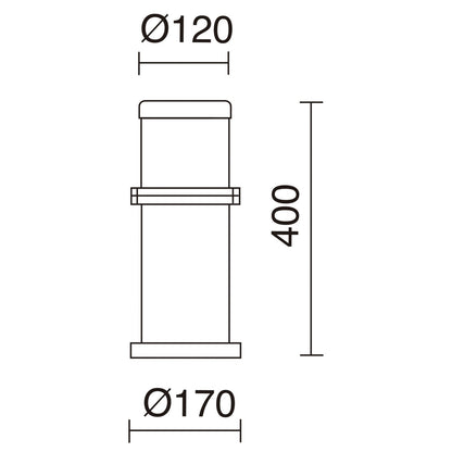 Dopo Omo E27 sloupkové svítidlo černé