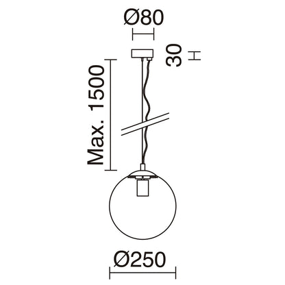 Exo Oxy čirá E27 závěsné svítidlo zlaté